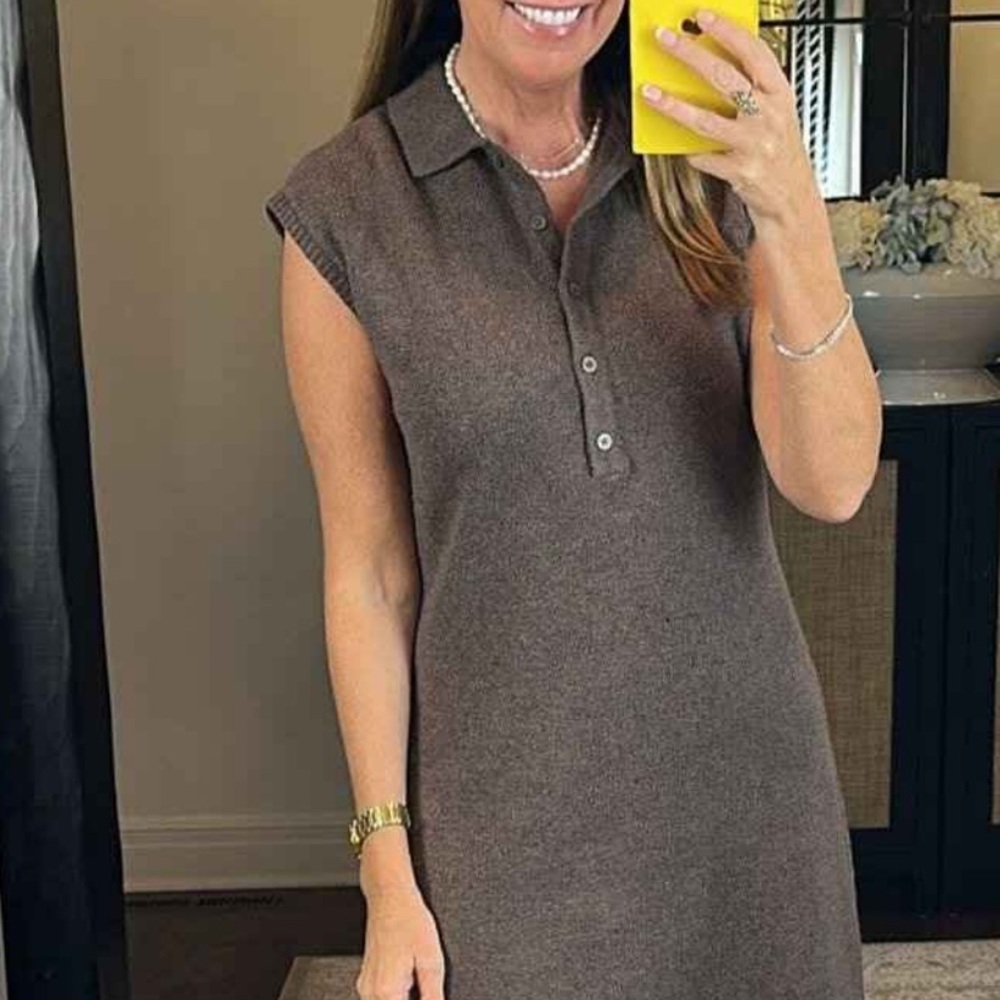 NWT Women's Mini Sweater Dress - Universal Thread™ Brown Large
